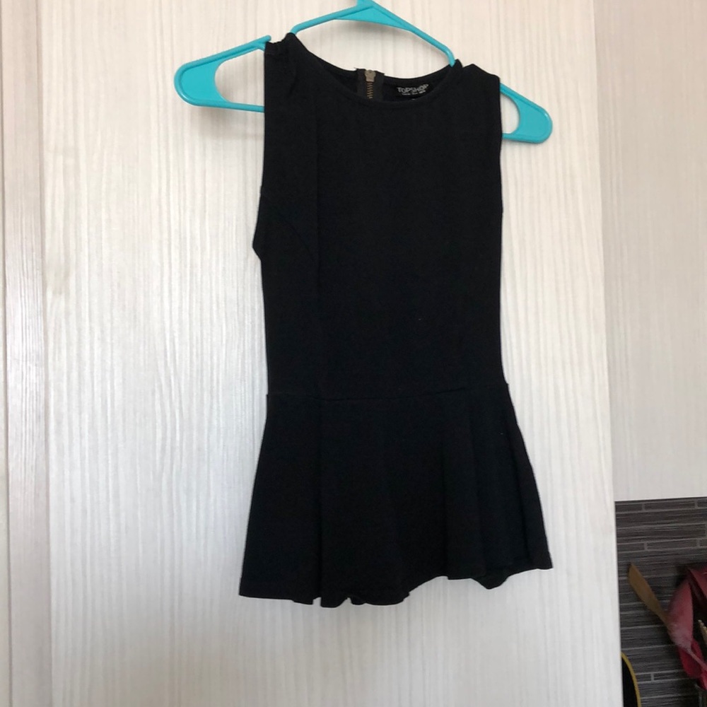 Topshop peplum tank top